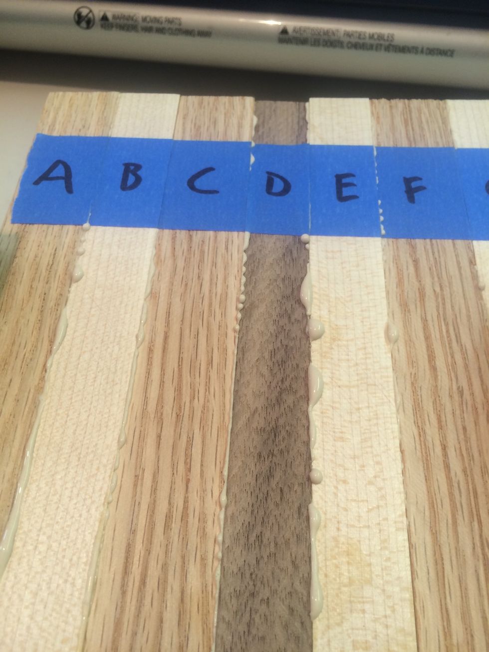 You should see small beads of blue along the joints