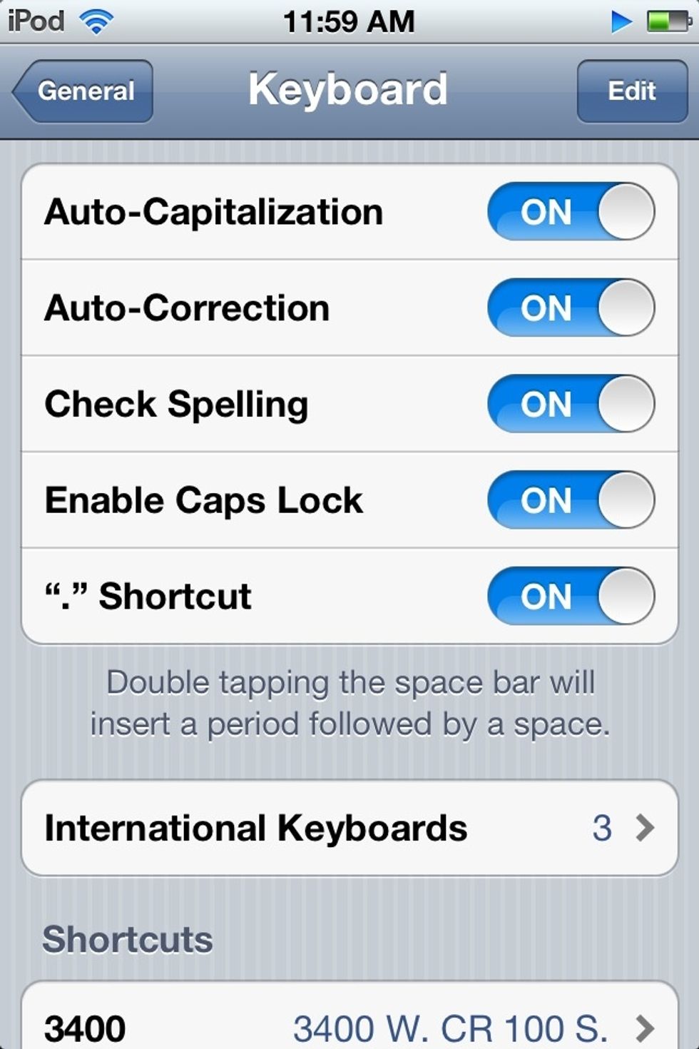 You should see this stuff, If your shortcut is off then turn it on.