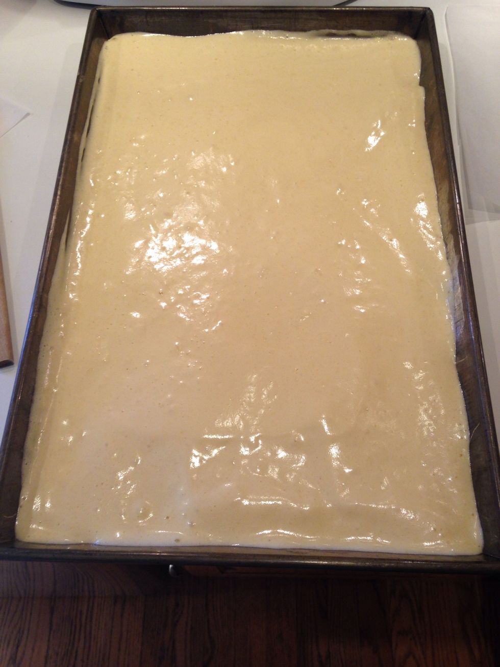 You should see visible air bubbles and the sponge should be approximately 1/2" thick.