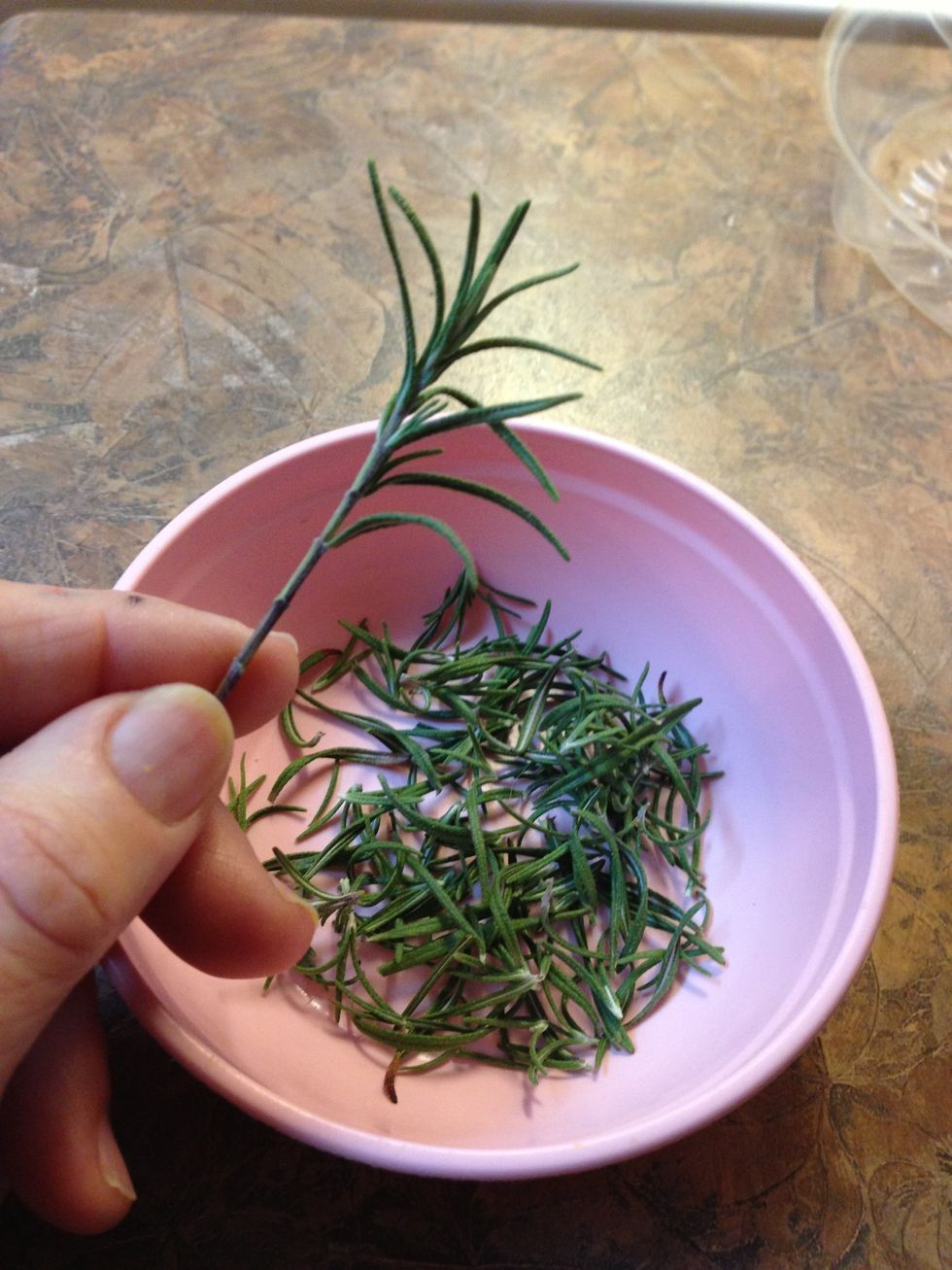 You simply pick the green stems and use fresh or dried. I minced some fresh and crushed some dried for this recipe.