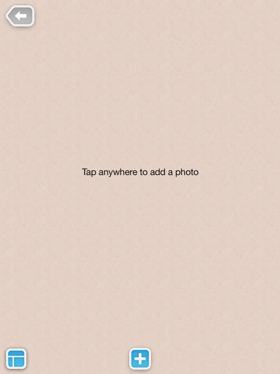 You tap the screen to add a photo