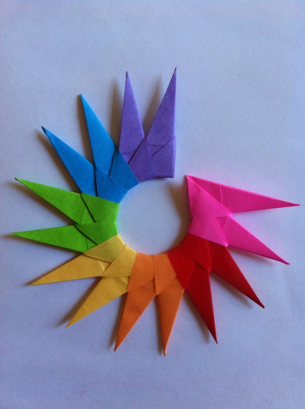You've gotta close the circle by joining the last two & doing some wiggling to get it just right.