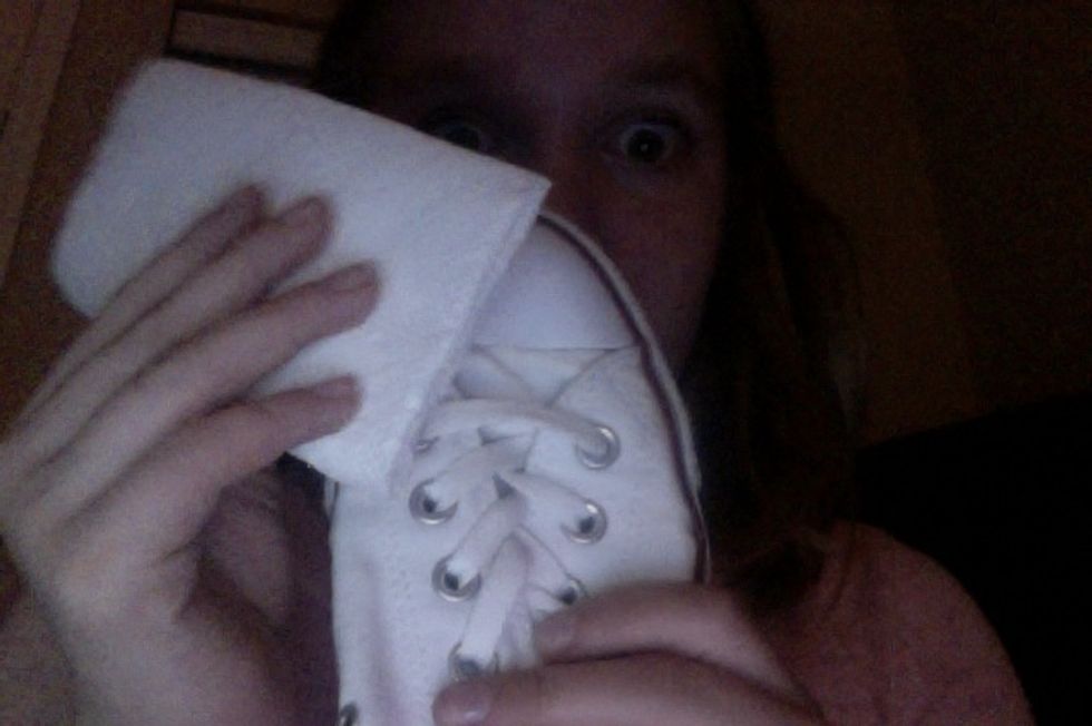 You wanna start by using the Magic Eraser on the edges