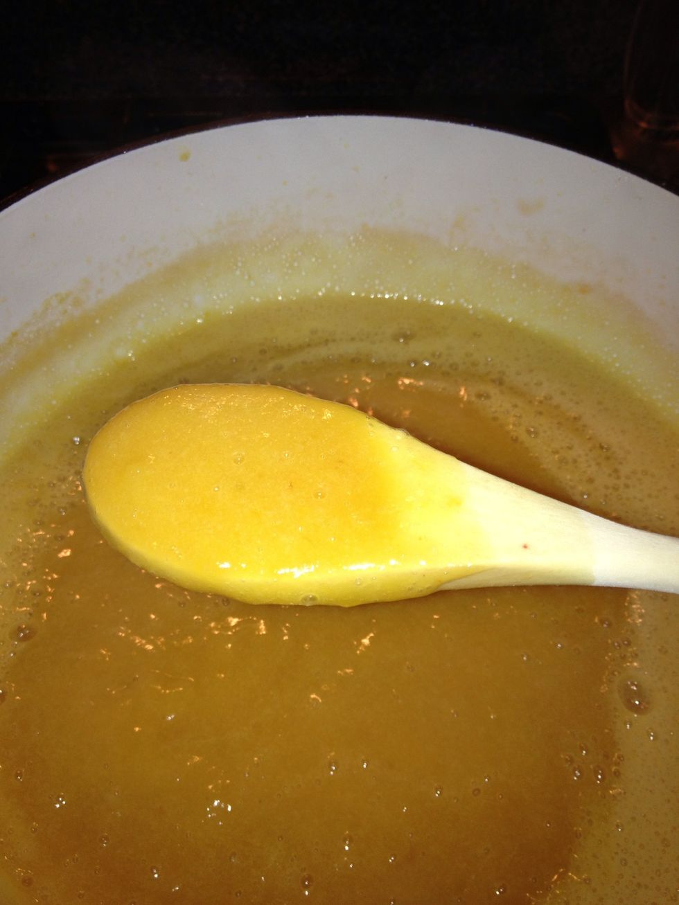 You want a smooth consistency with no lumps.