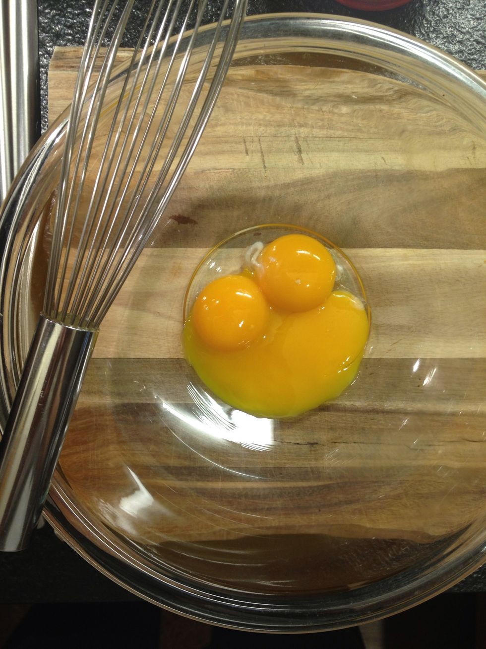 You want just the yolks.