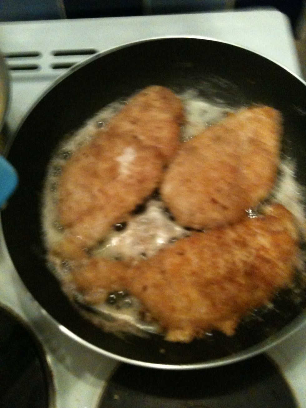 You want them to be this beautiful golden brown colour on each side