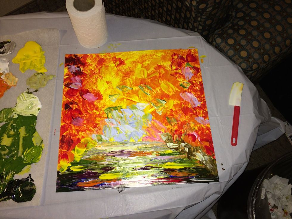 You want to add every color possible to the ground for interest.