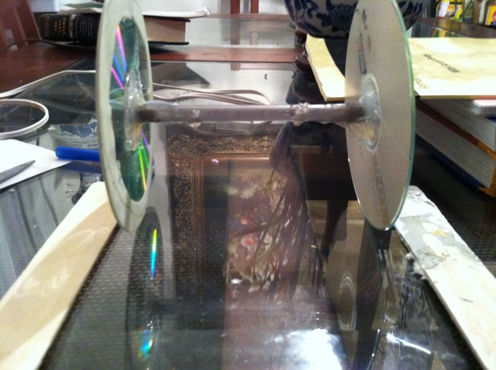 You want to allow room between the side of the vehicle and your wheels so they don't have friction against the body while in motion, do this with both sets of wheels