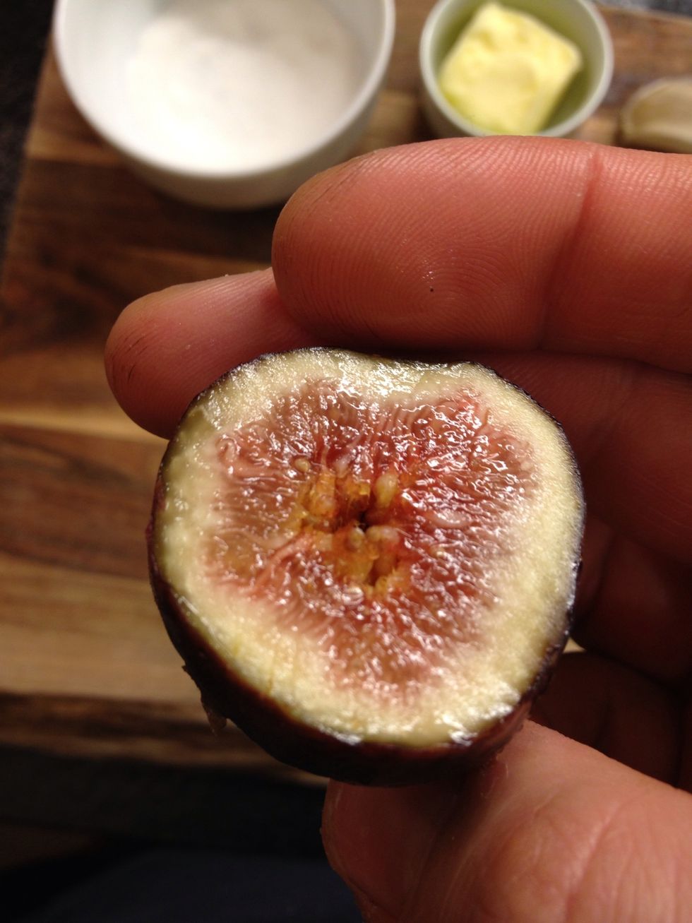 You want to choose figs that are not too soft but still juicy.