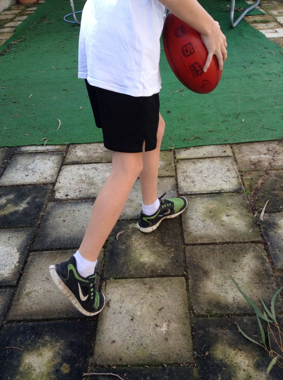 You want to get all your power from stepping off your opposite foot to give you more force and distance.