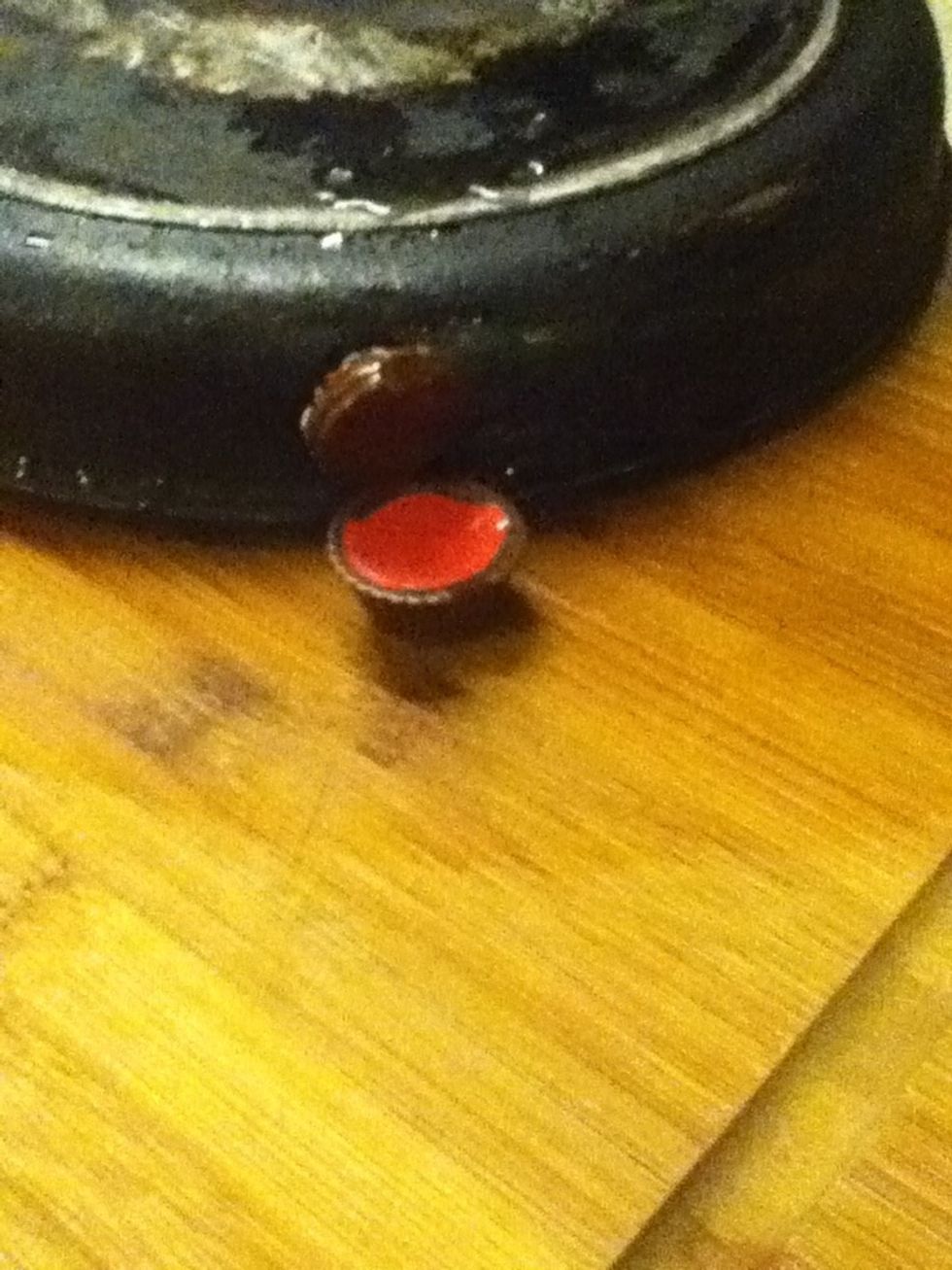 You want to just let them cool until they are hard and dry