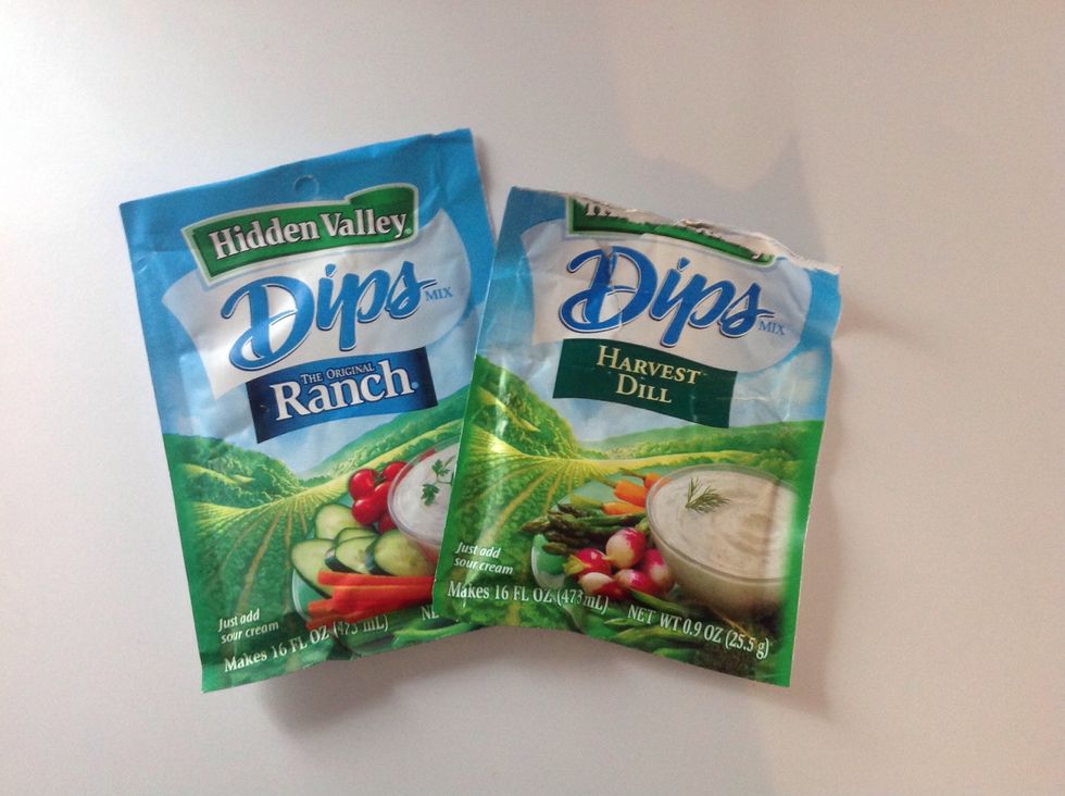 You want to pick your seasoning packet first. (I used Harvest Dill)