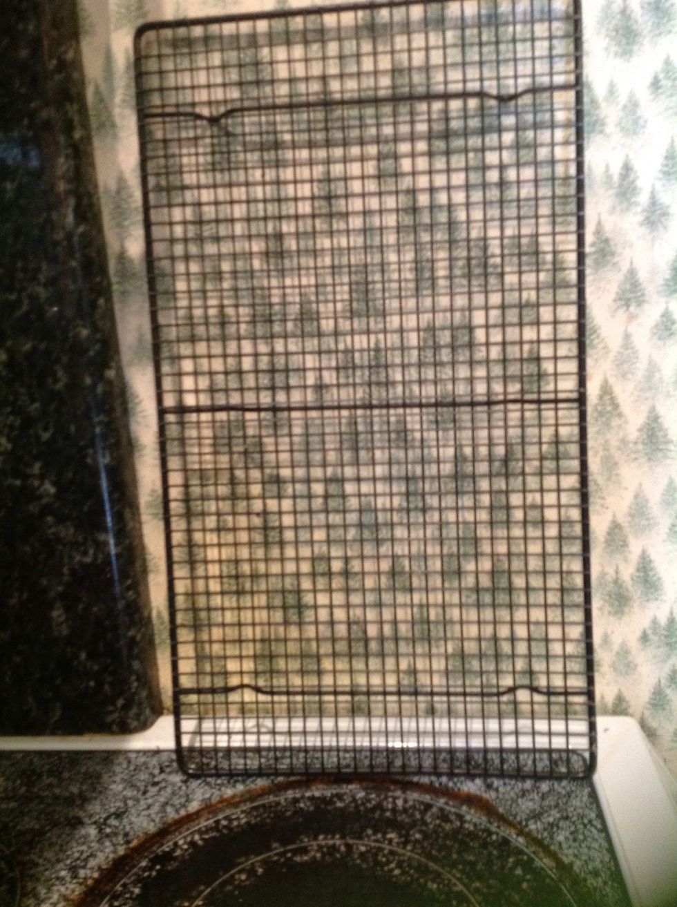 you will also need a cooling rack or plate.