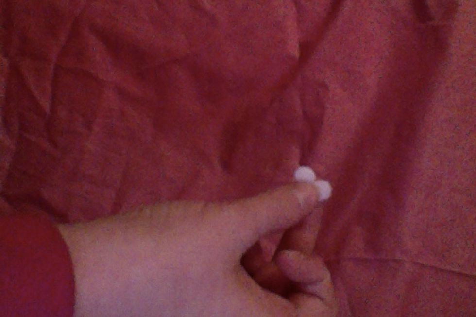 You will also need two small white circles to make the eyes.