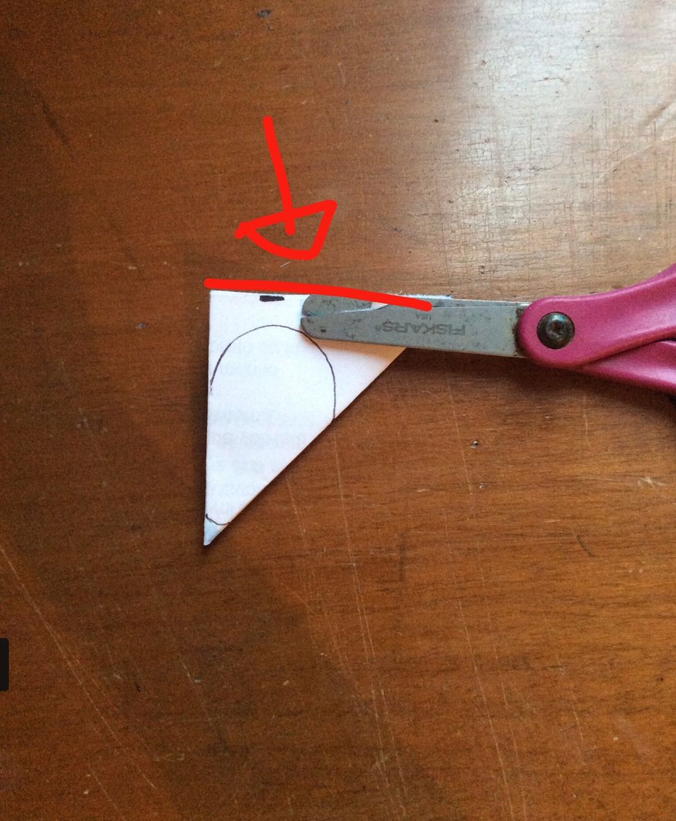 You will cut it like that.