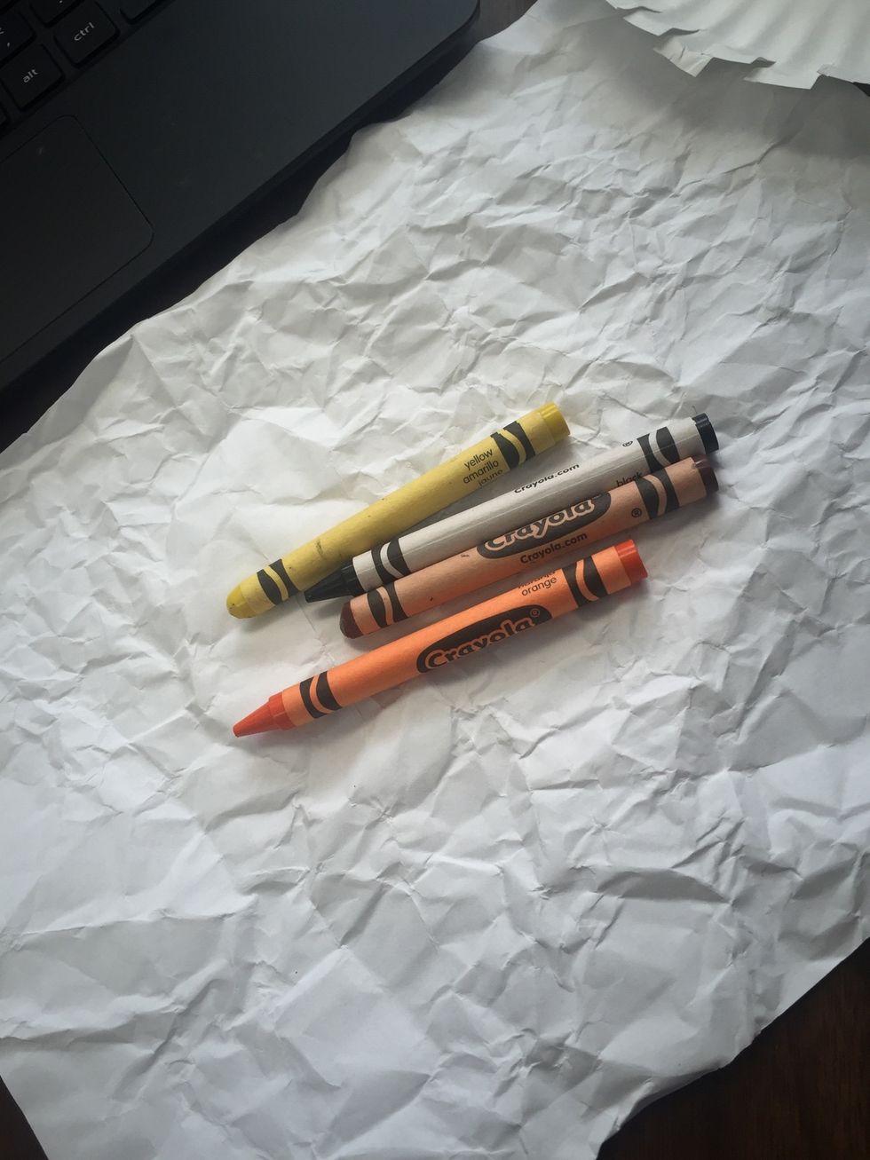 You will get a crumbled piece of paper and color it for a Pom Pom for the tail