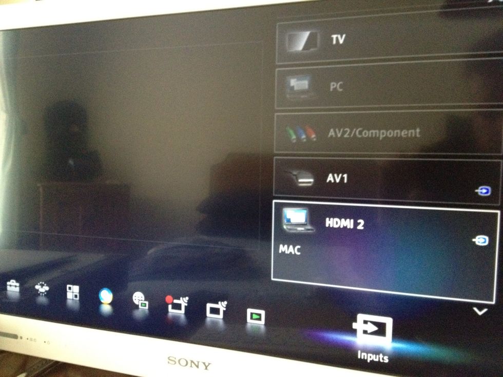 You will get a screen that looks like this. Scroll left until you get to the settings screen.