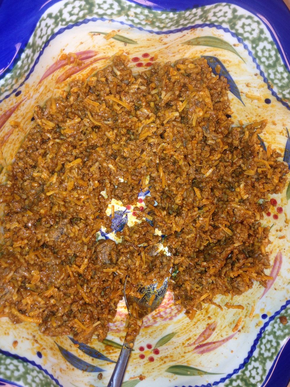 You will have a cheesy mixture of goo\ud83d\udc45