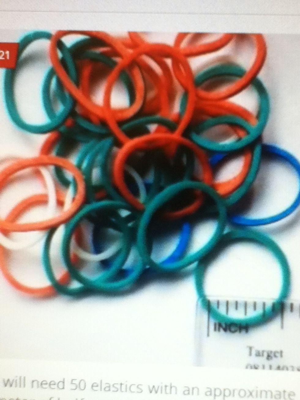 You will nee 50 elastic, that r 1/2 an inch.