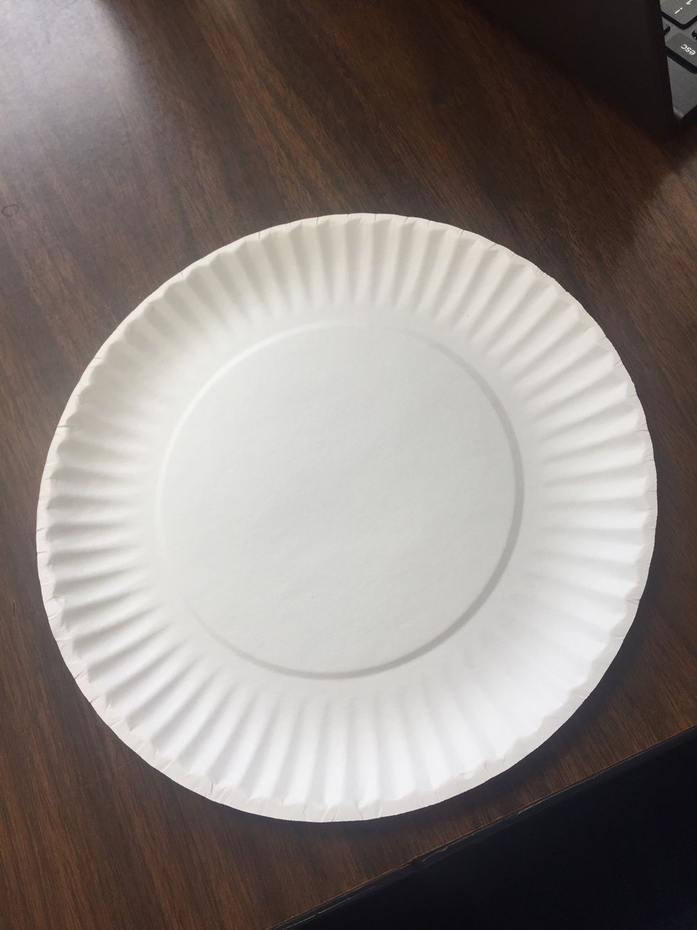 You will need 2 paper plates