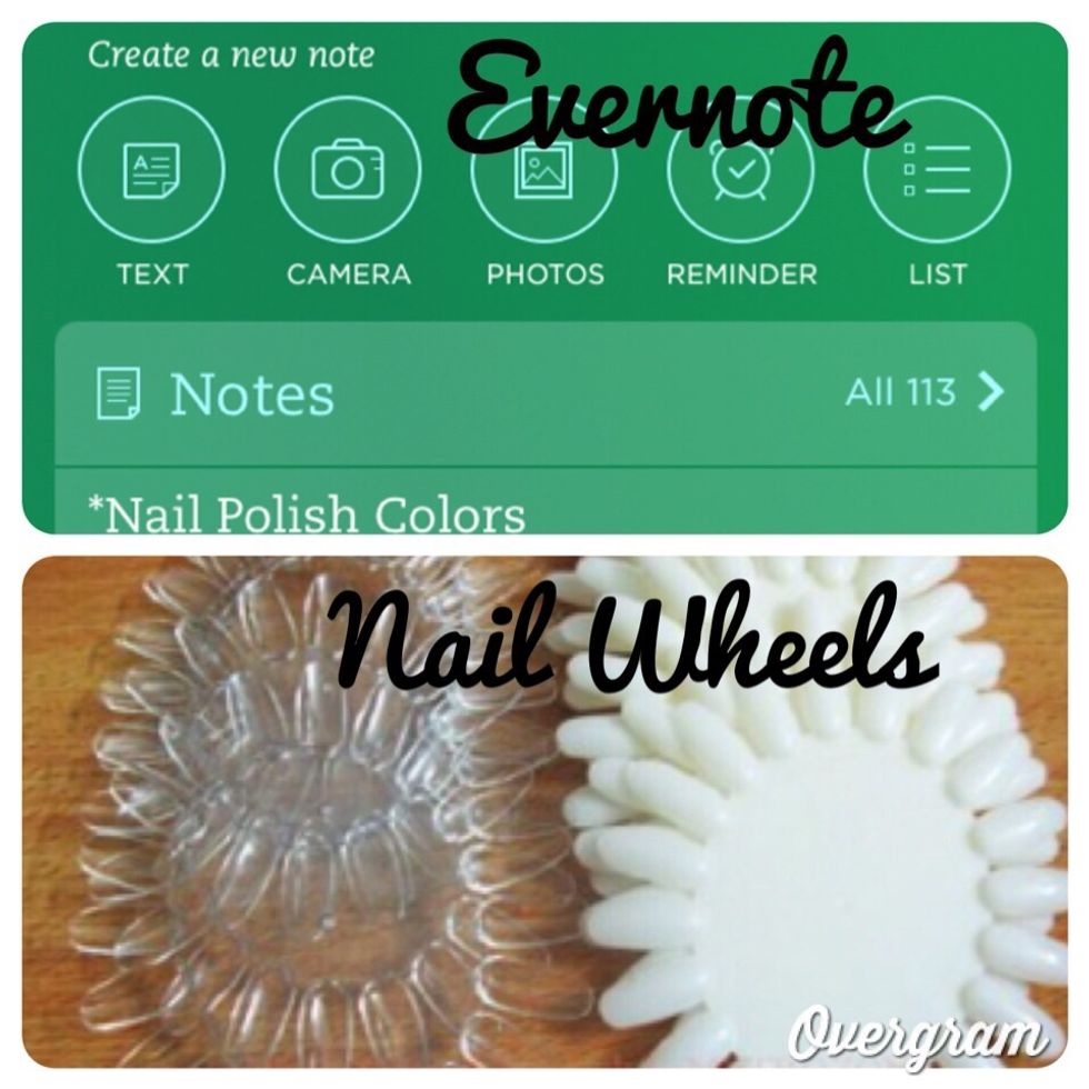 You will need a copy of Evernote on your smartphone or other note-taking app. You'll also need nail wheels. Amazon has them for $2.50 for 10. 5 clear & 5 opaque. Buy: http://tinyurl.com/Nail-wheel