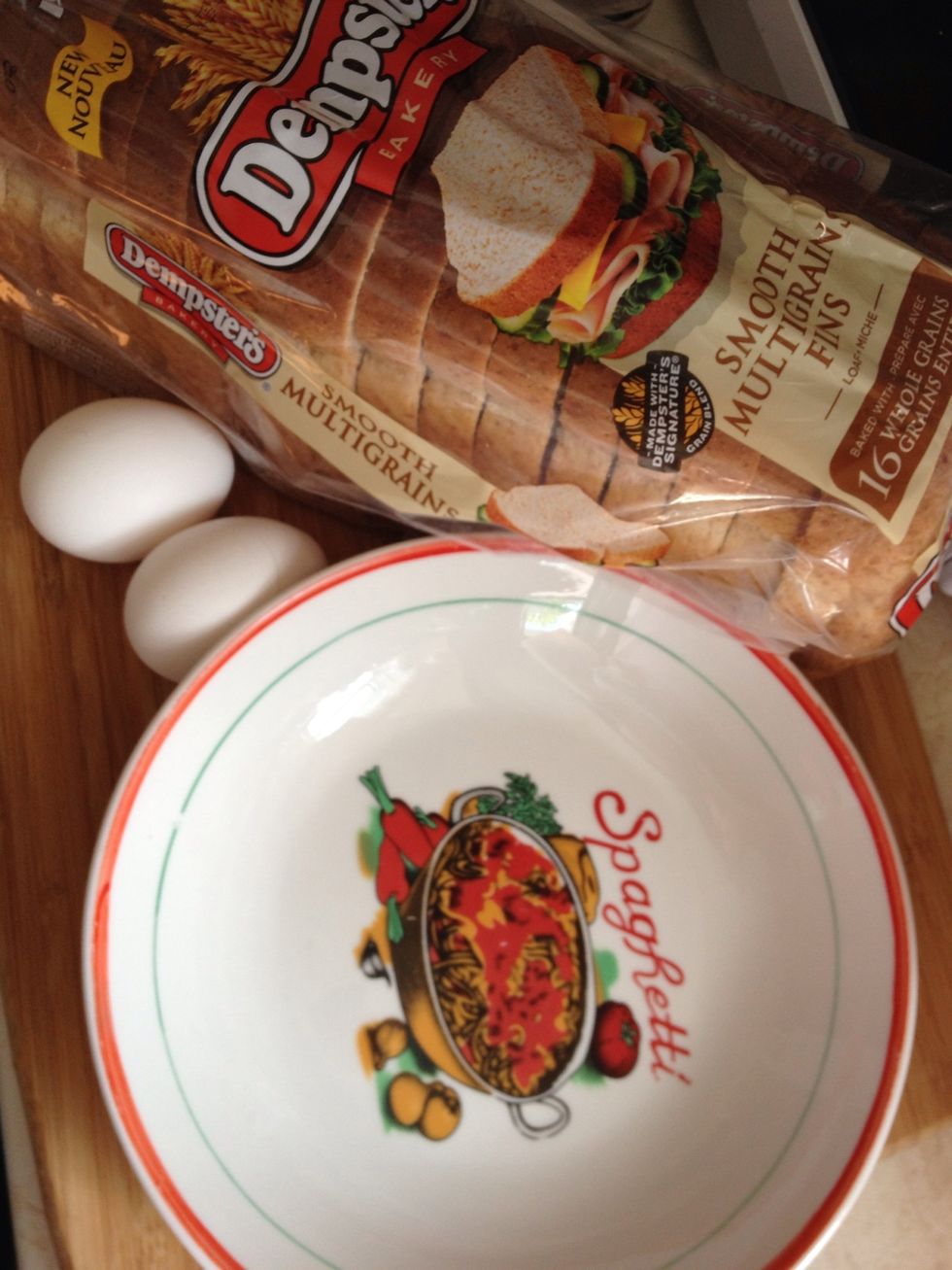You will need a flat bottom bowl to mix your eggs.