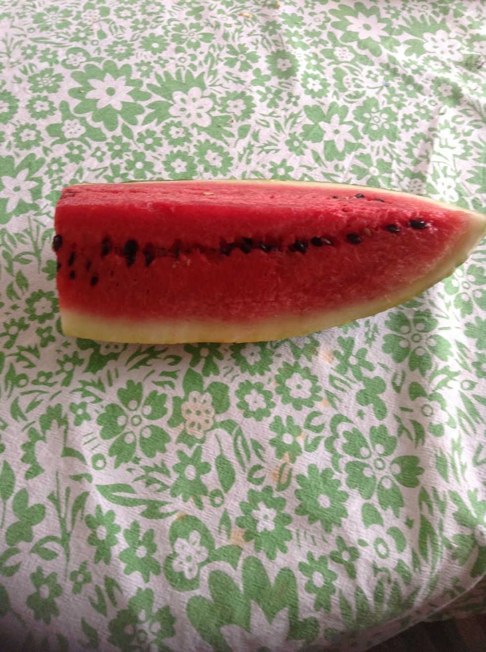 You will need a half of watermelon