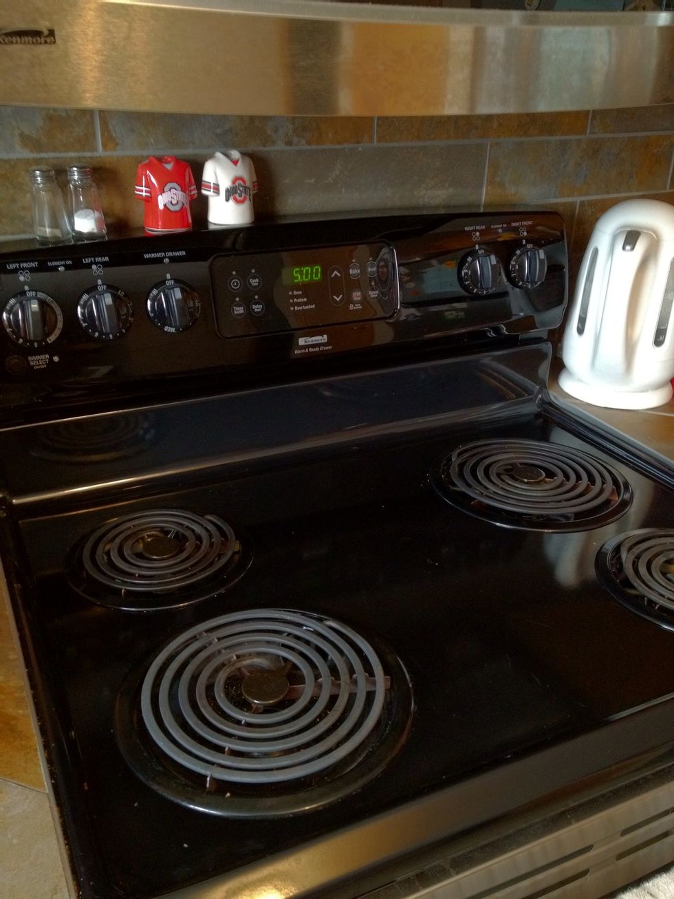 You will need a stove, go get one of those. (I'll admit, I cleaned mine just for the snapguide)