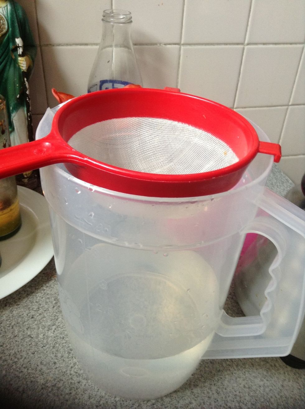 You will need a strainer