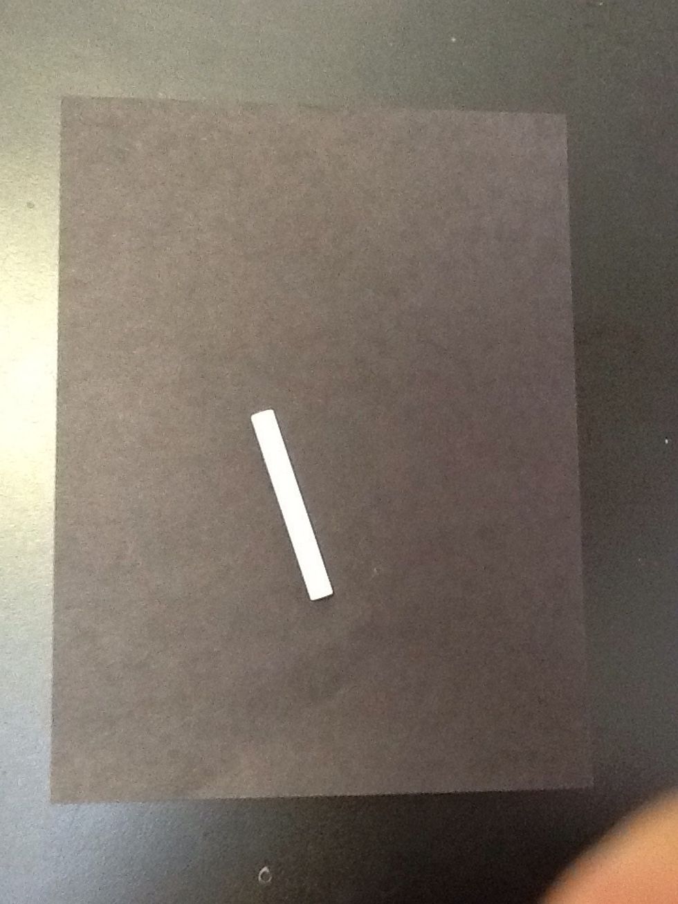 You will need chalk and black paper.