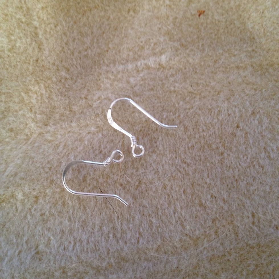 You will need silver earring findings