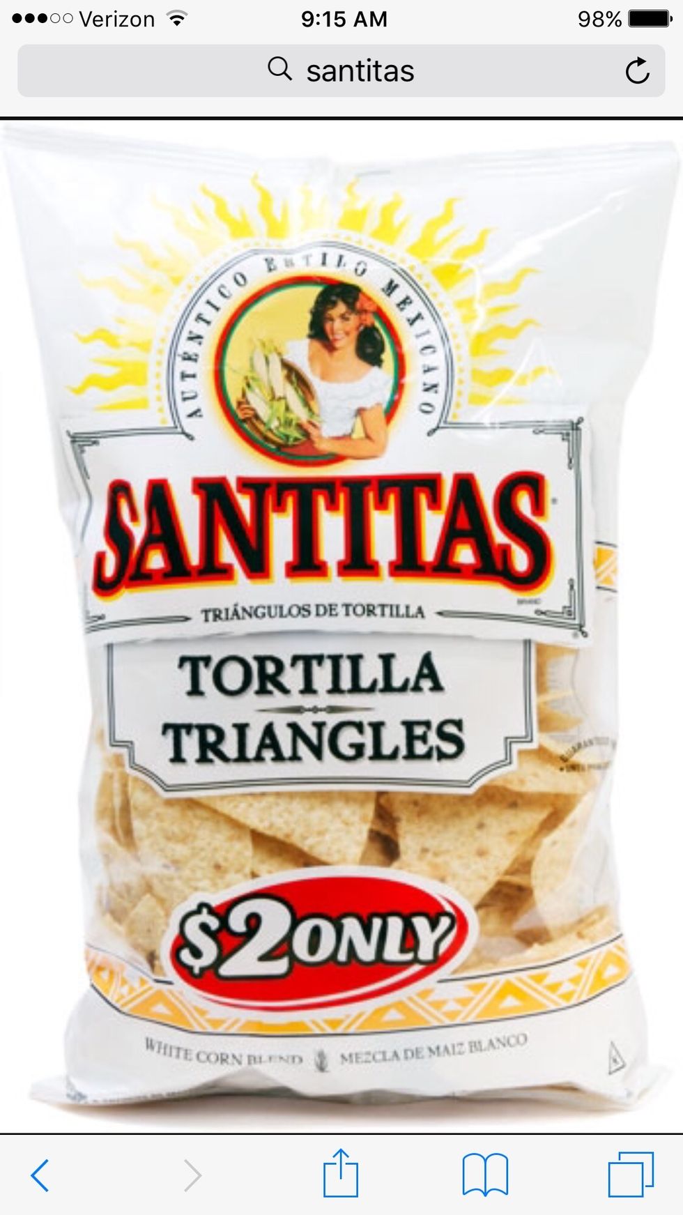 You will need some chips to dip it in. I prefer Santitas!