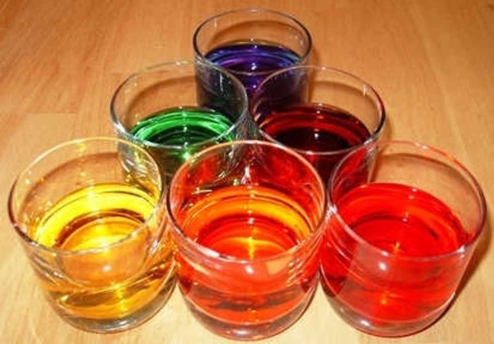 You will need some colored water