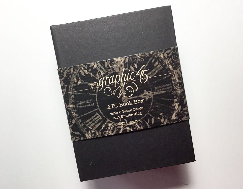 You will need this Graphic 45 ATC Book Box to complete the project.