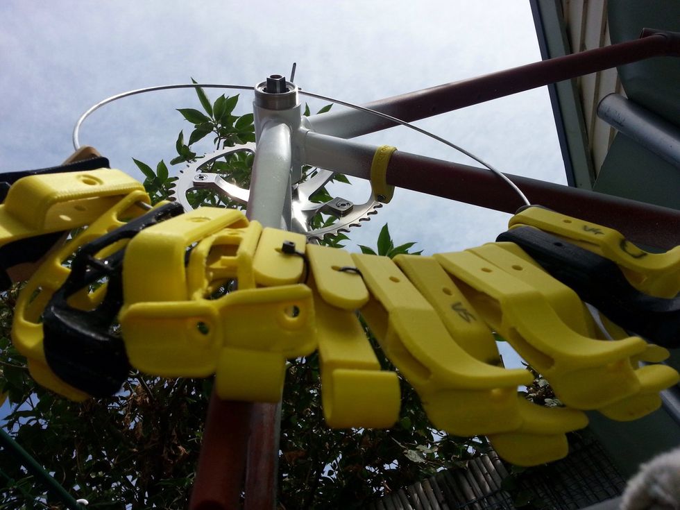 You will need to 3d print a jockey wheel mount. Don't worry, we can 3d print one to match your frame in steel with a polished platinum, bronze or gold finish and have it shipped to you.