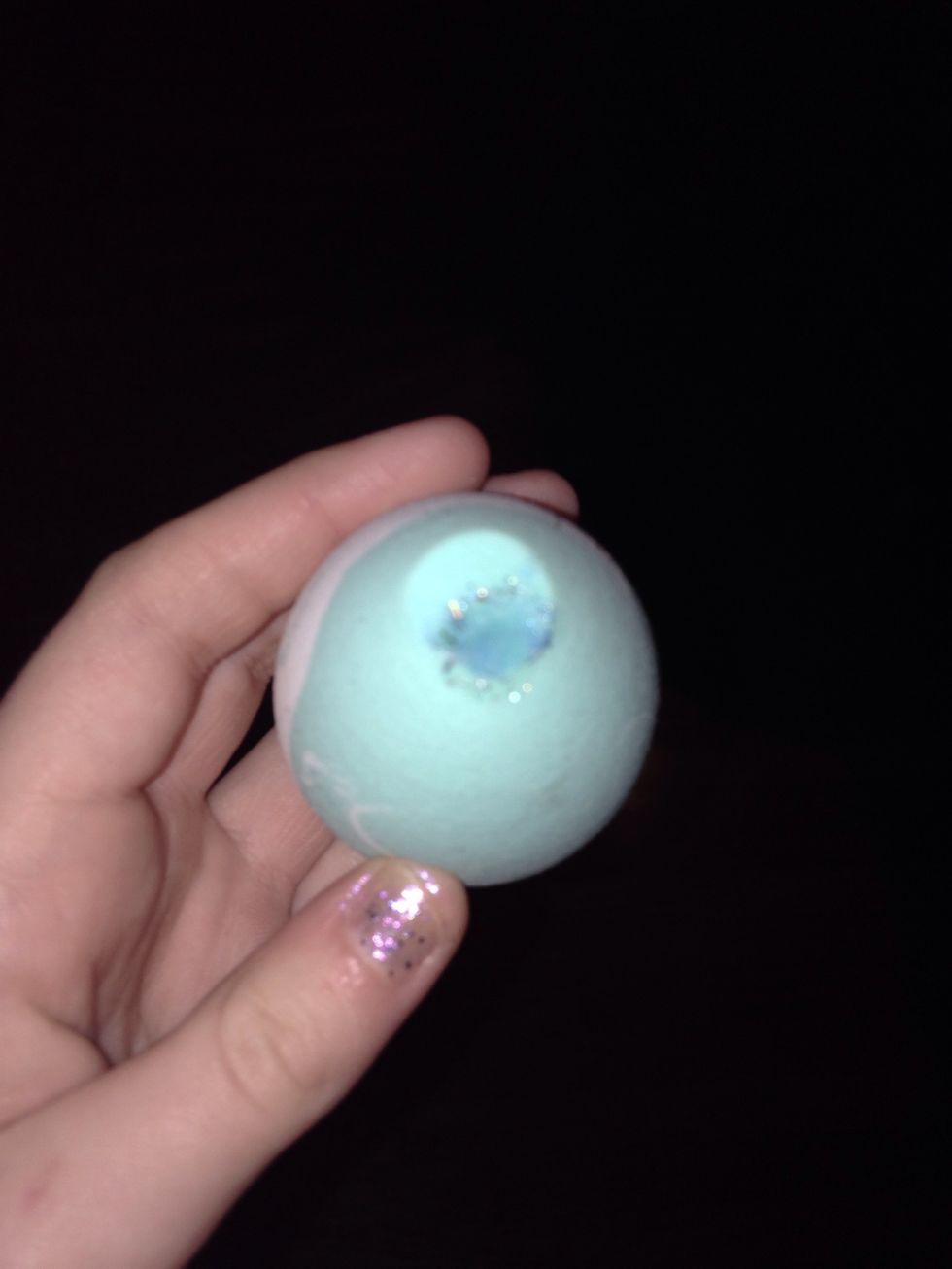 You will need to cut off part of the sponge you used because it will be all crusty.