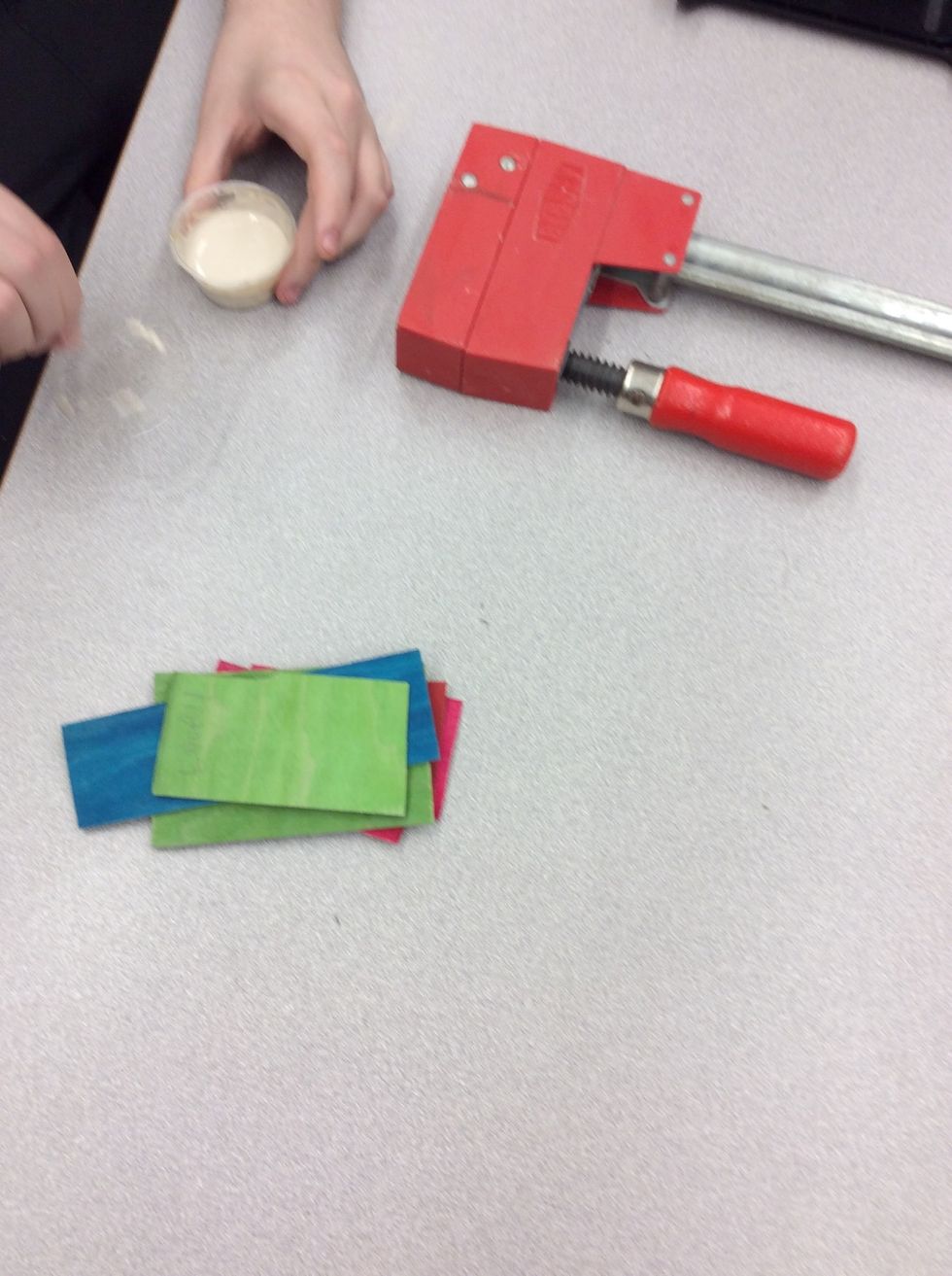 You will need to glue with your fingers