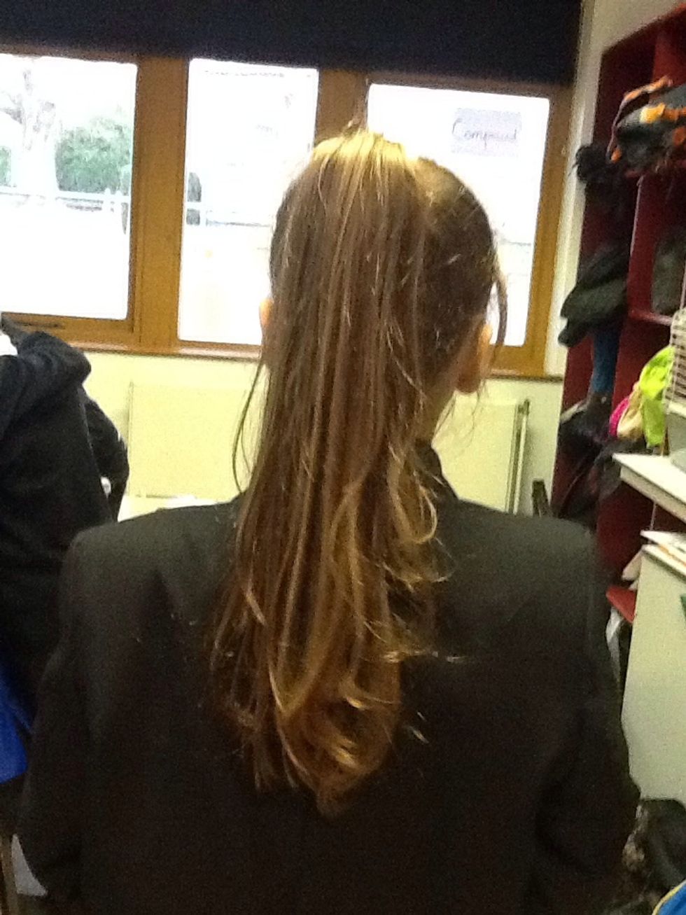 You will need to make sure that your hair is tied up.