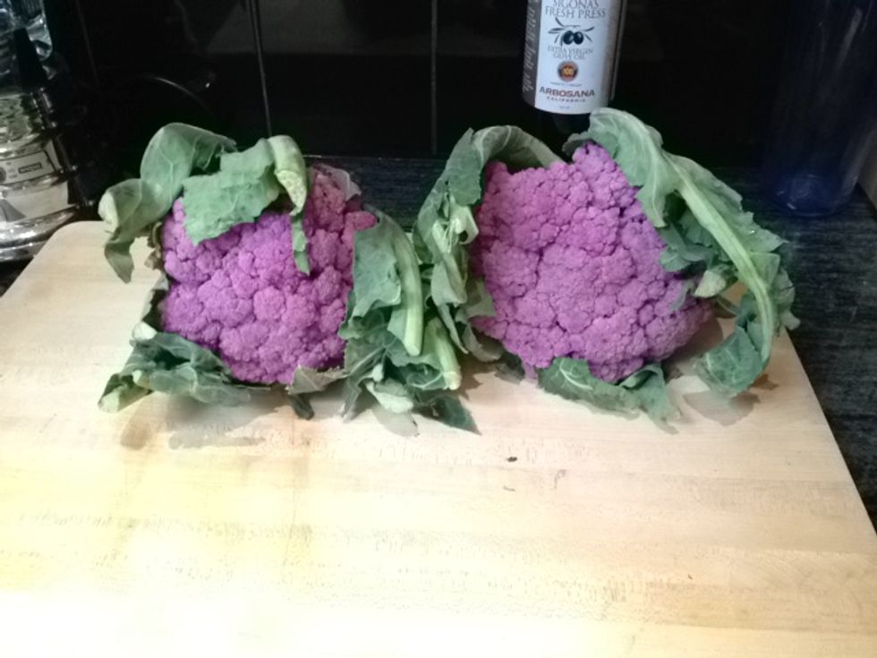 You will need two large heads of cauliflower.