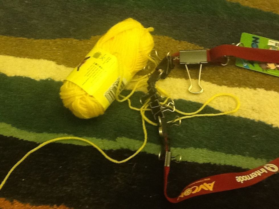 You will need wool and clips of any kind, you might also need nails and a hammer