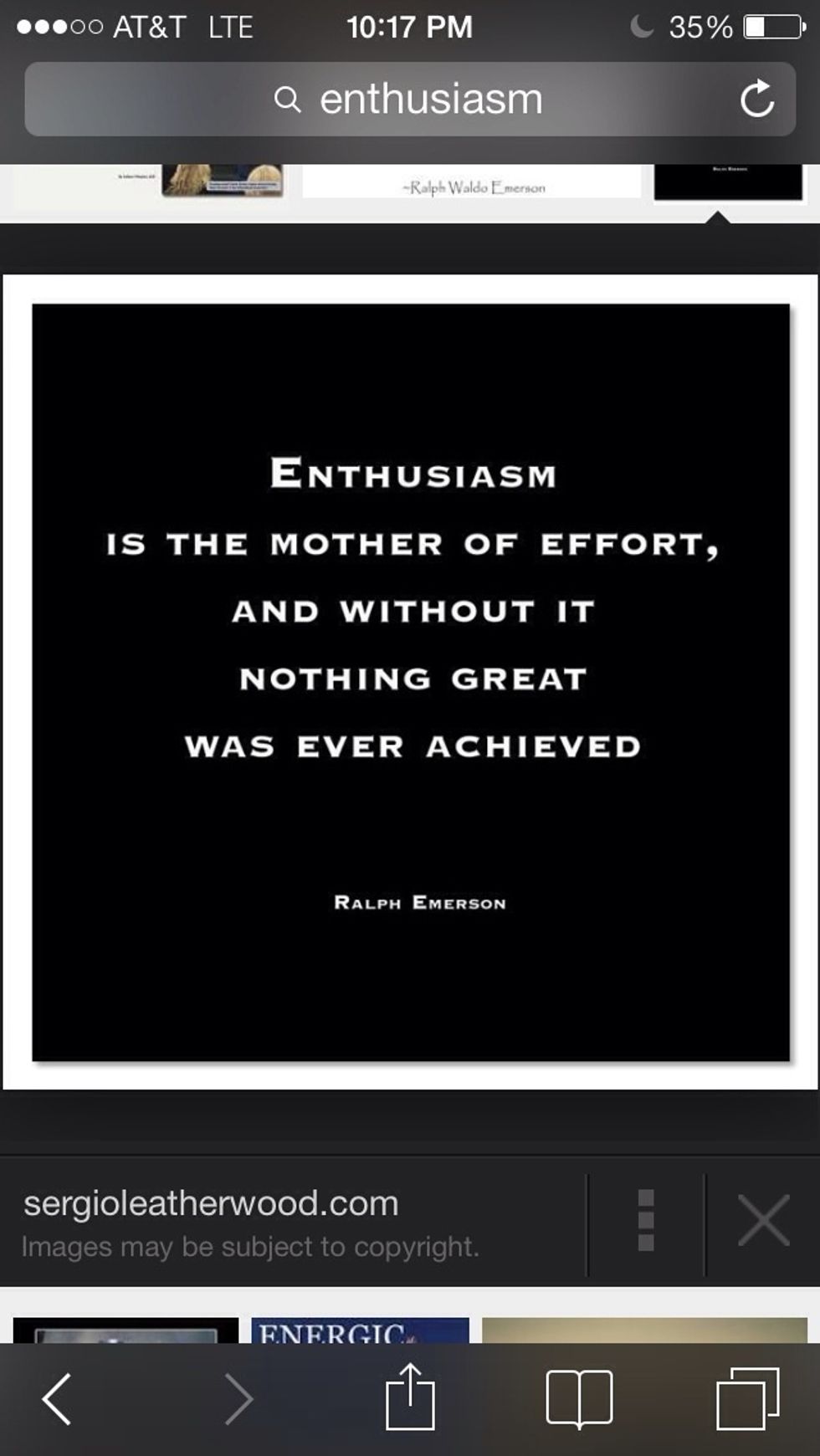 You will never accomplish anything if you aren't enthusiastic about your job