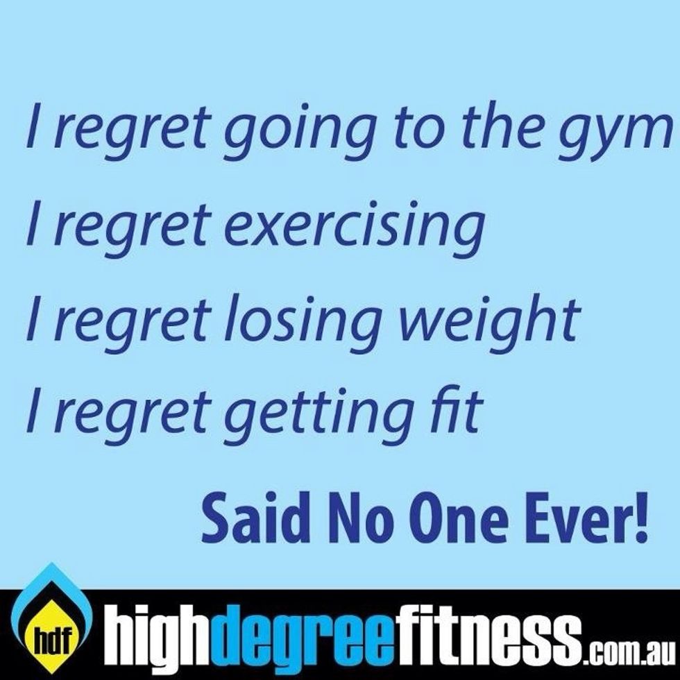 You will never regret your new life. You will just regret not starting sooner