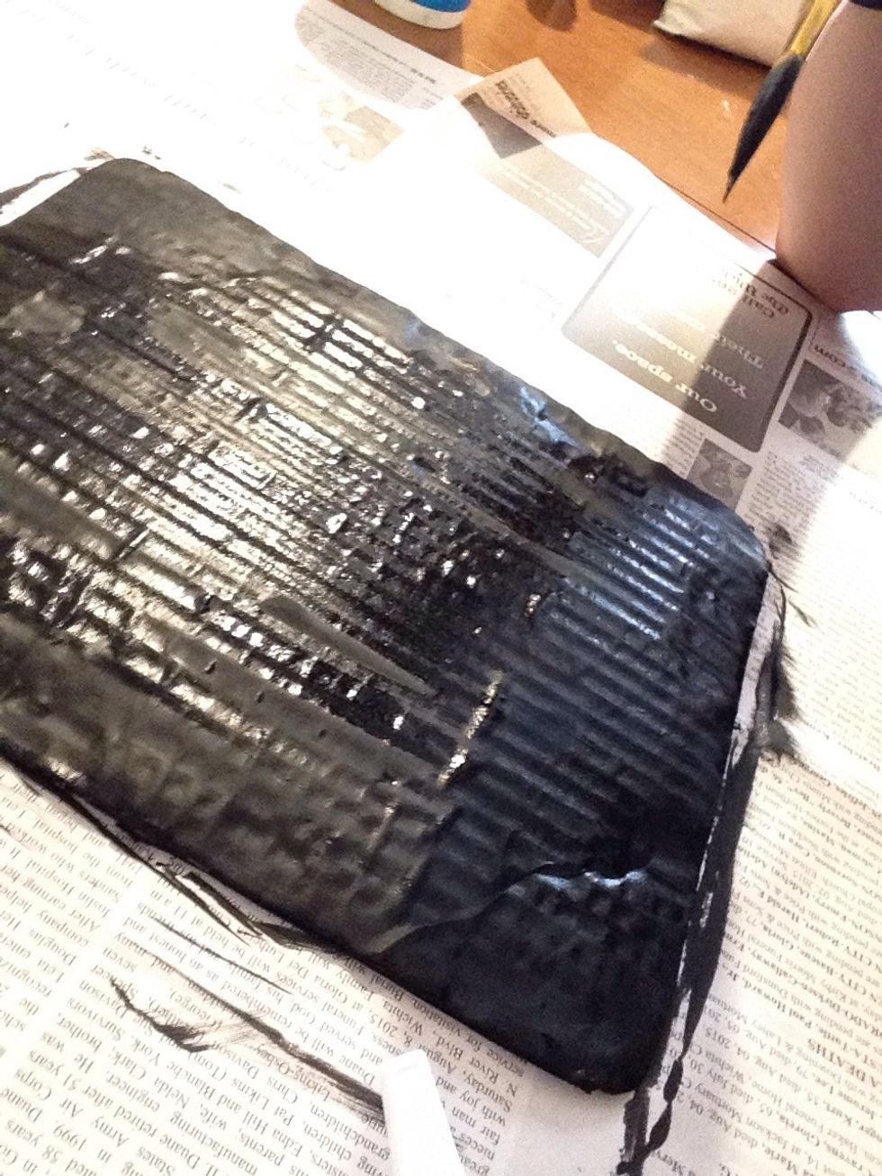 You will probably need two coats of paint.