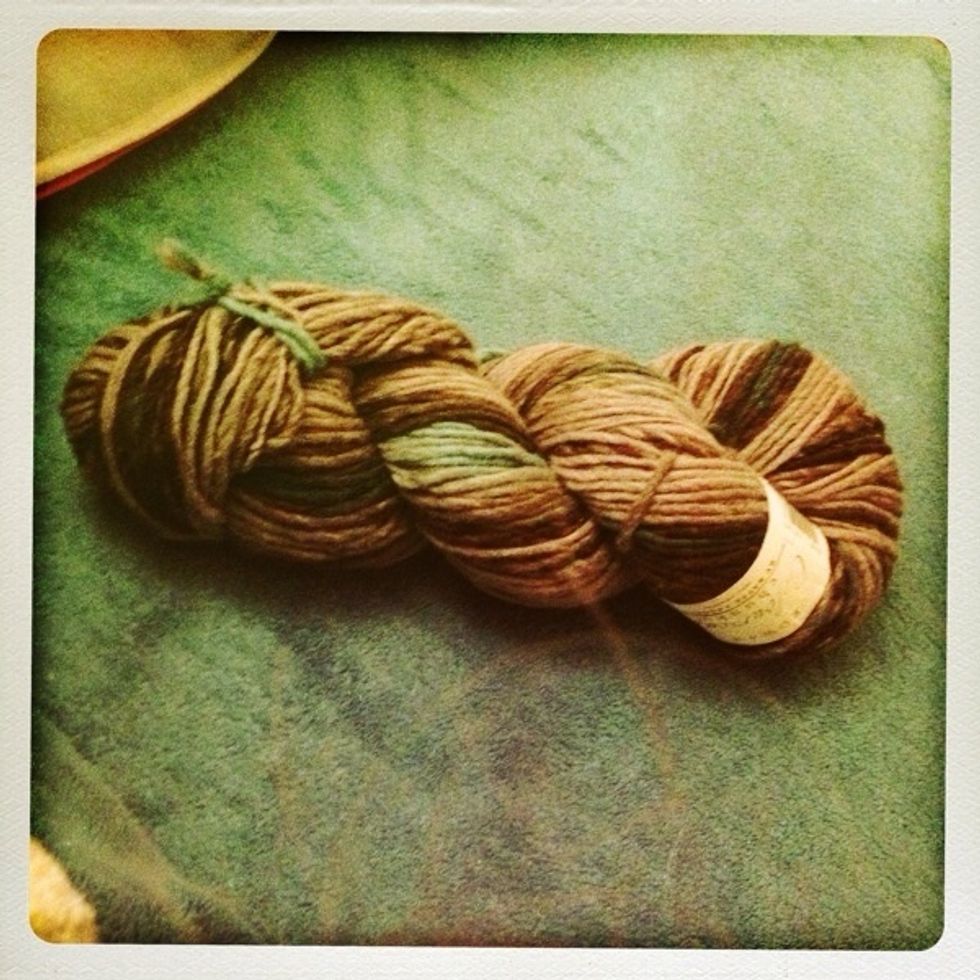 You will probably use between a half and a full hank/ball for this project, depending on yardage and hat size, so it's perfect to use up single balls filling up your stash.