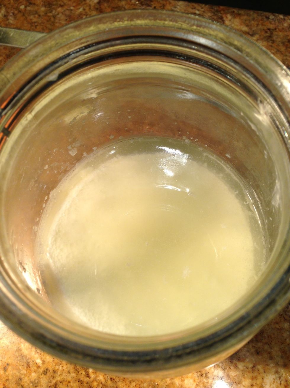 You will see that some water has separated out.  This is ok.