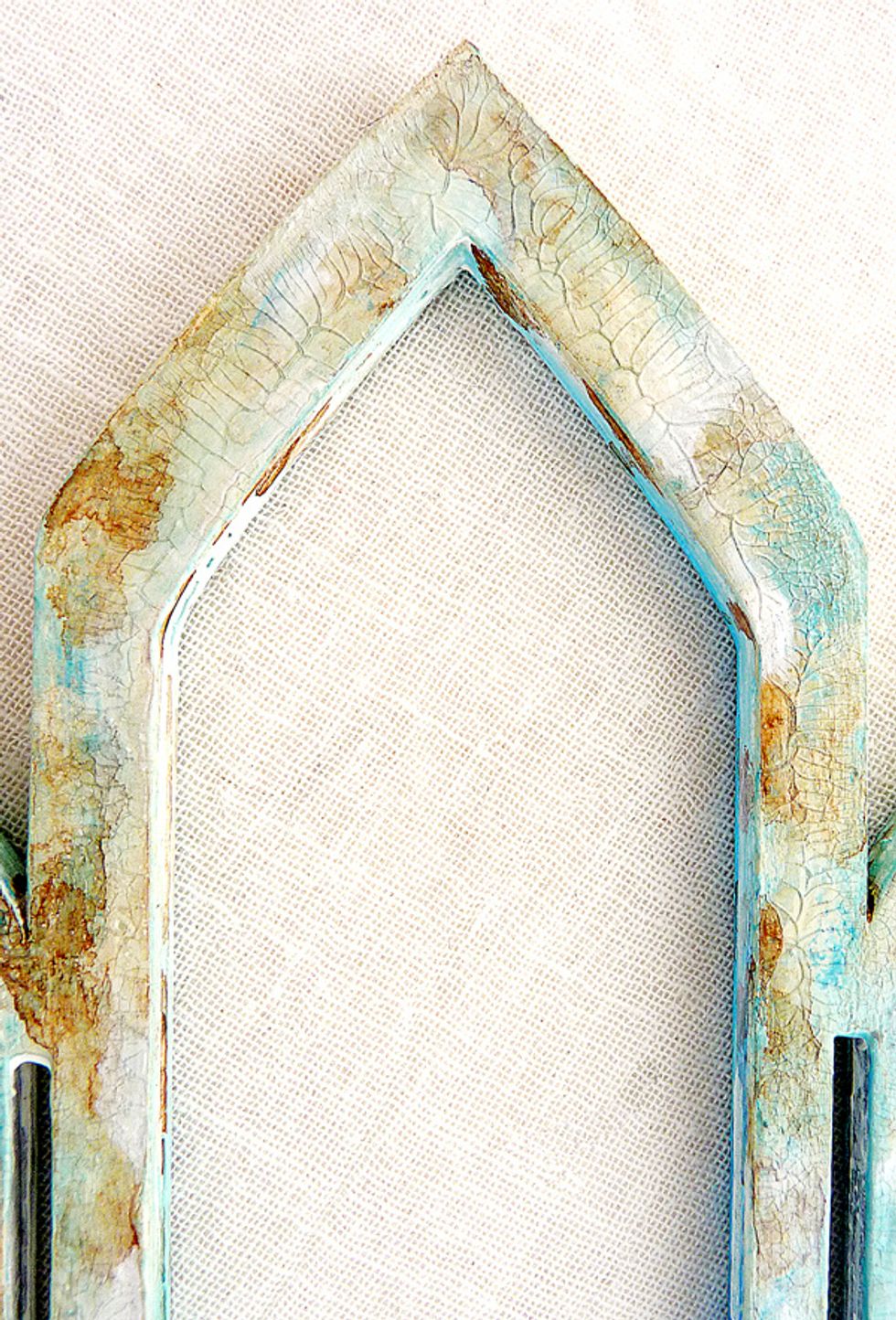 You will see the cracks appear as it dries but make sure you leave it to dry thoroughly.