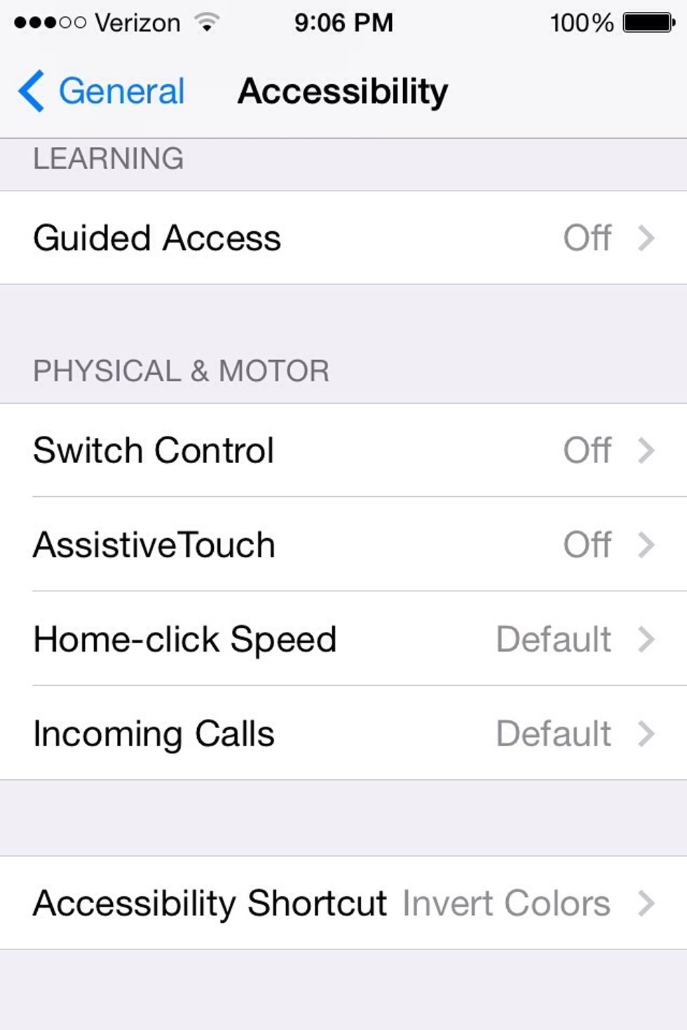 You will see the option "Assistive Touch" by default it will be disabled.