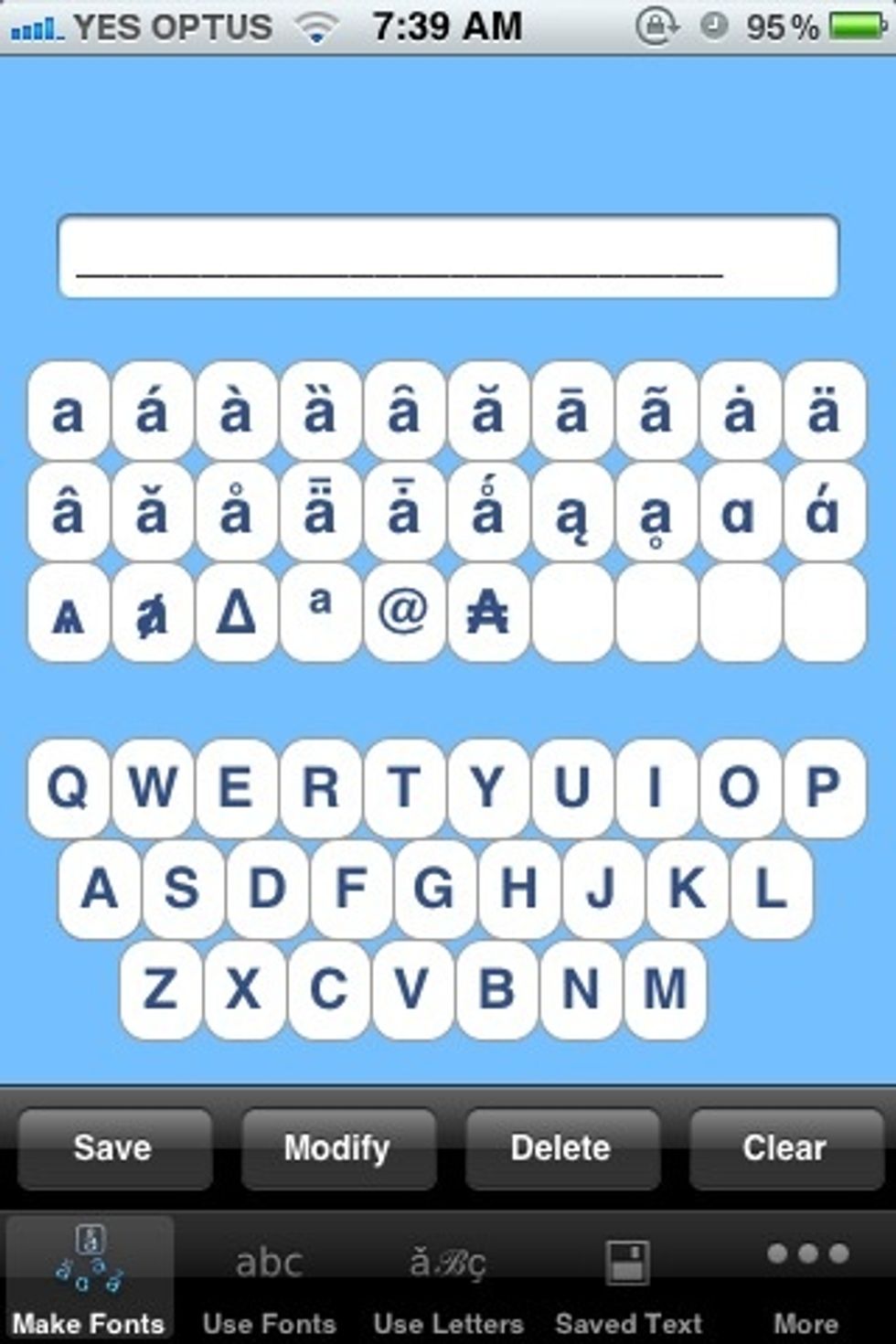 You will see these letters pop up