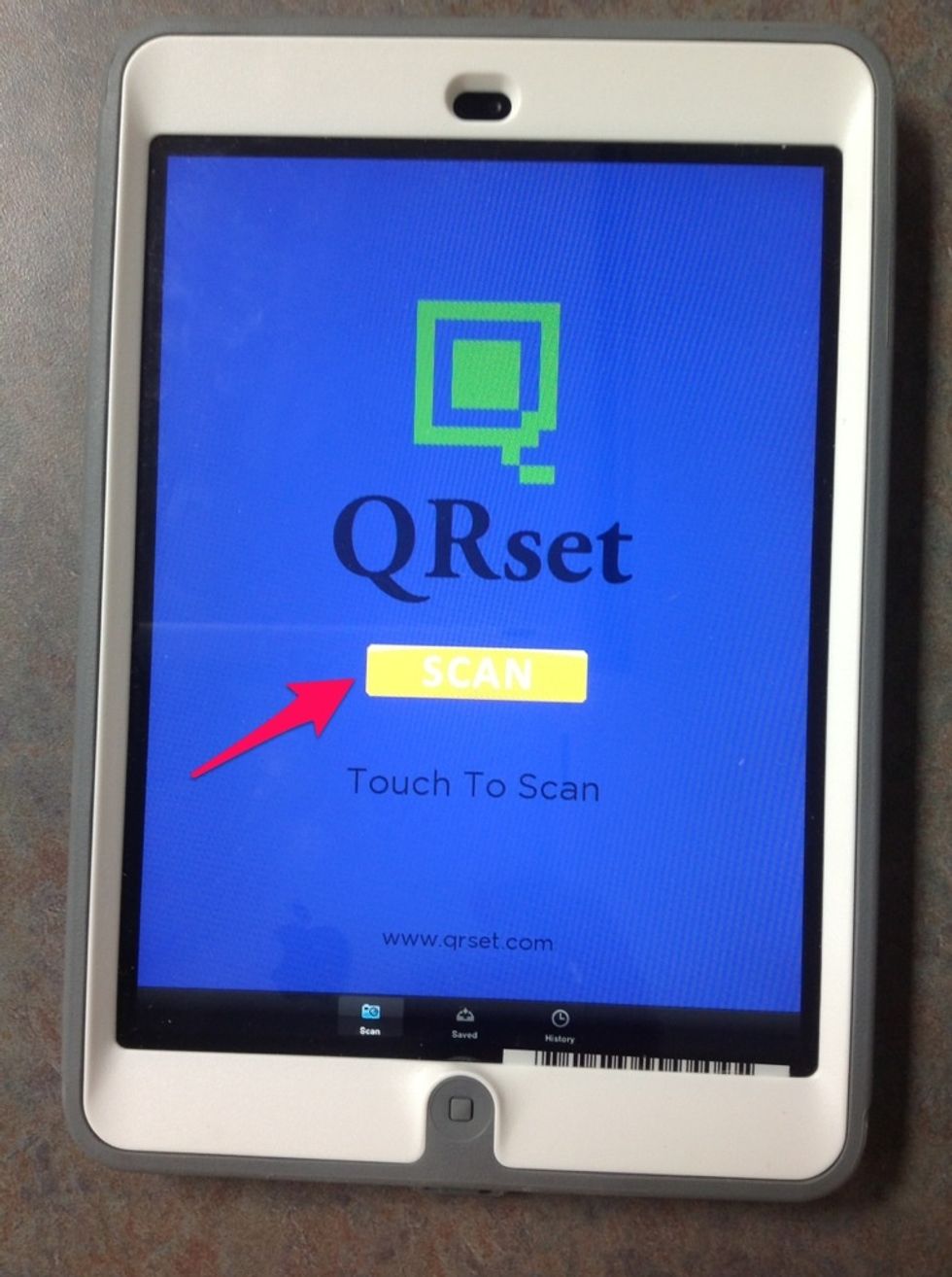 You will see this screen. Click the "scan" button.