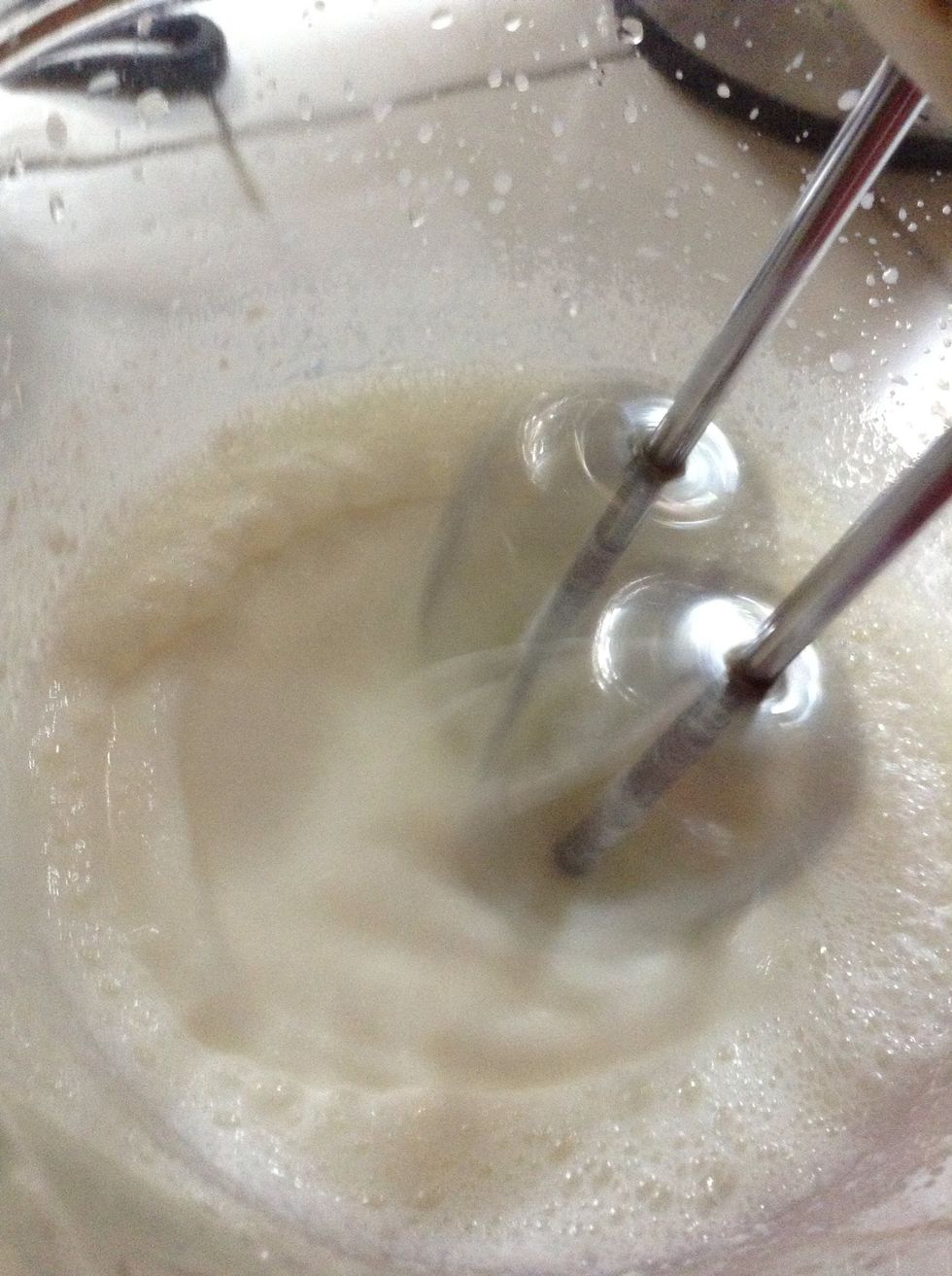 You will start having an even mix.. Keep mixing!